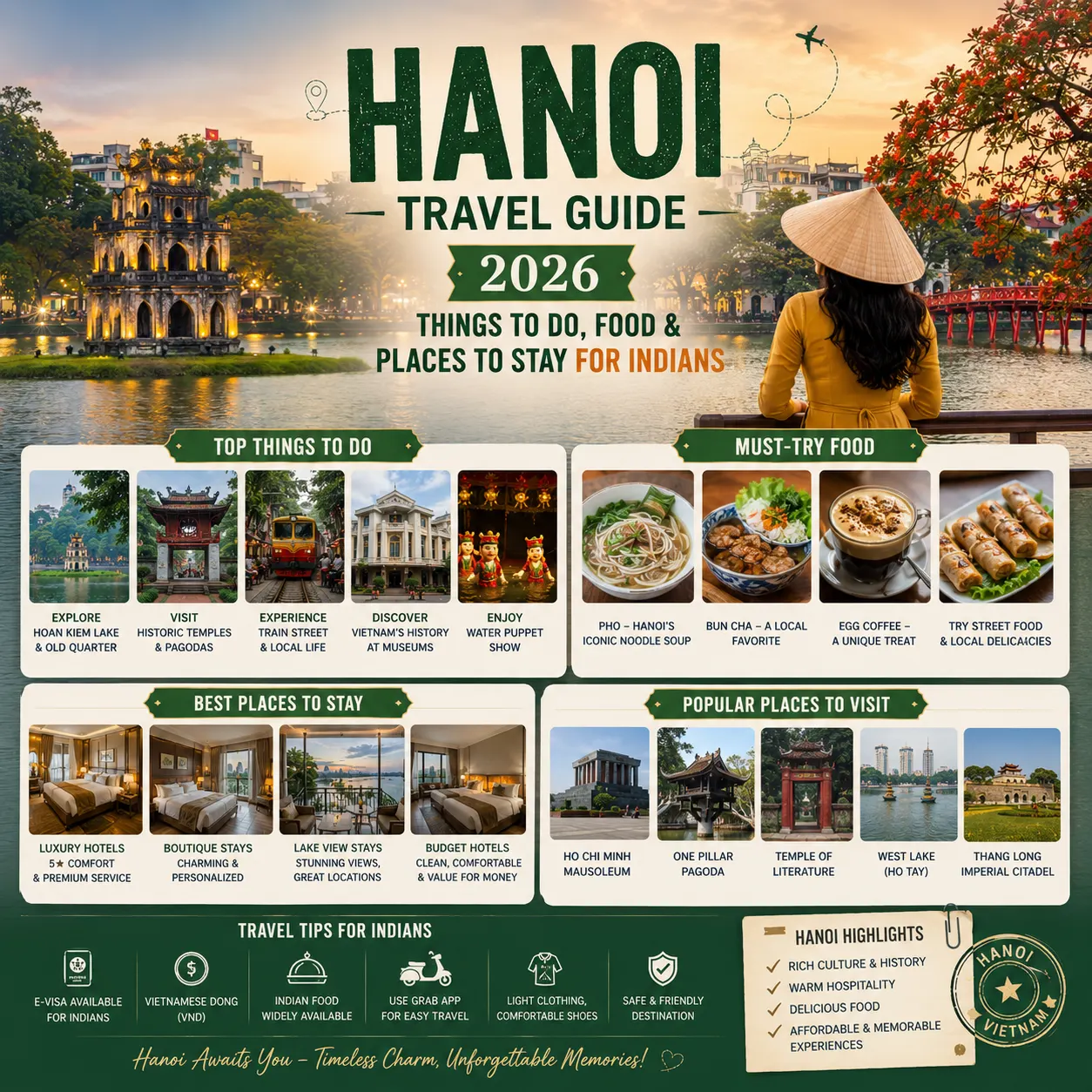 Hanoi Travel Guide 2026: Things to Do, Food & Places to Stay for Indians