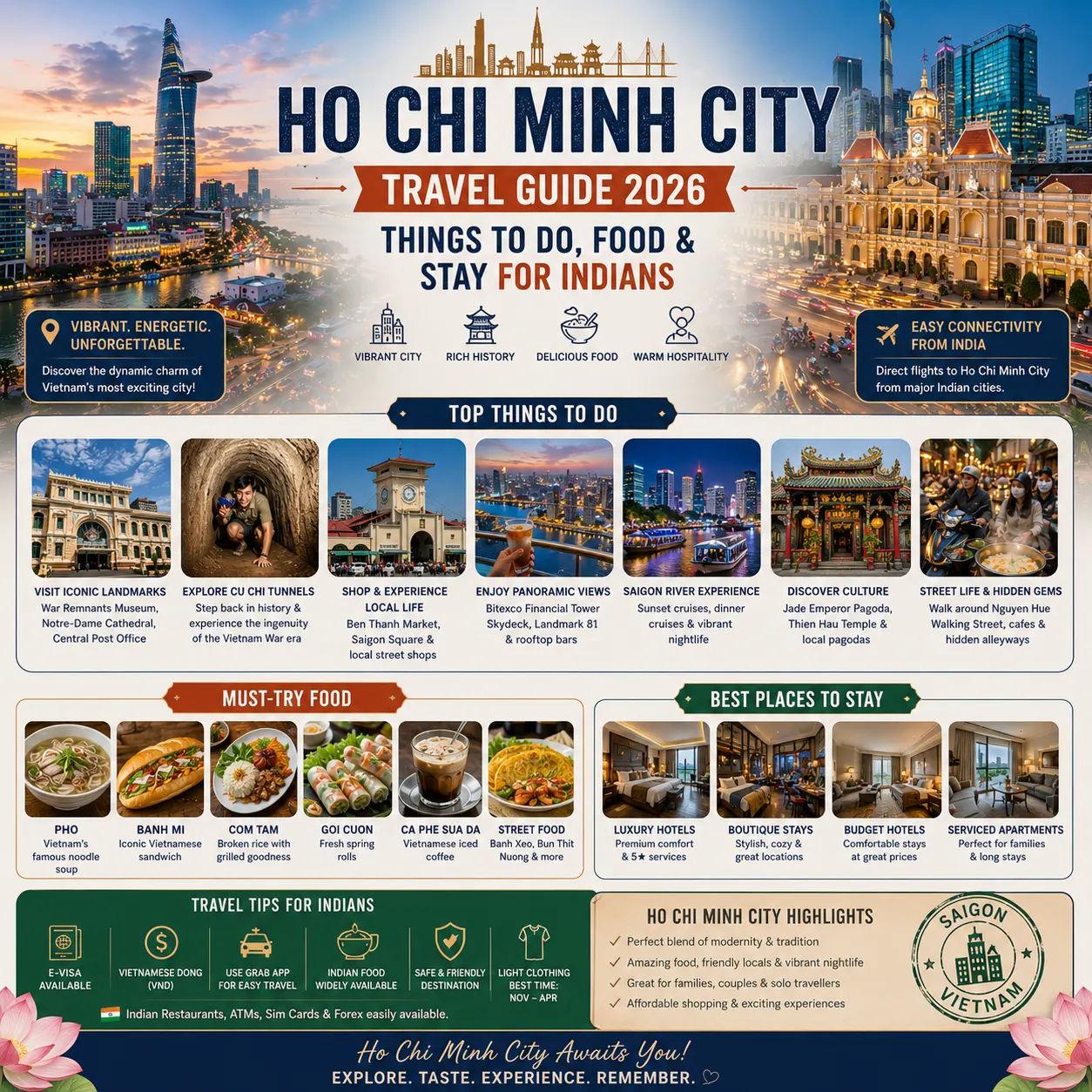 Ho Chi Minh City Travel Guide 2026: Things to Do, Food & Stay for Indians