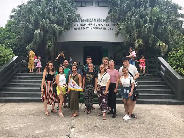 bookvietnamholiday.com clients at Vietnam Museum of Ethnology, Hanoi