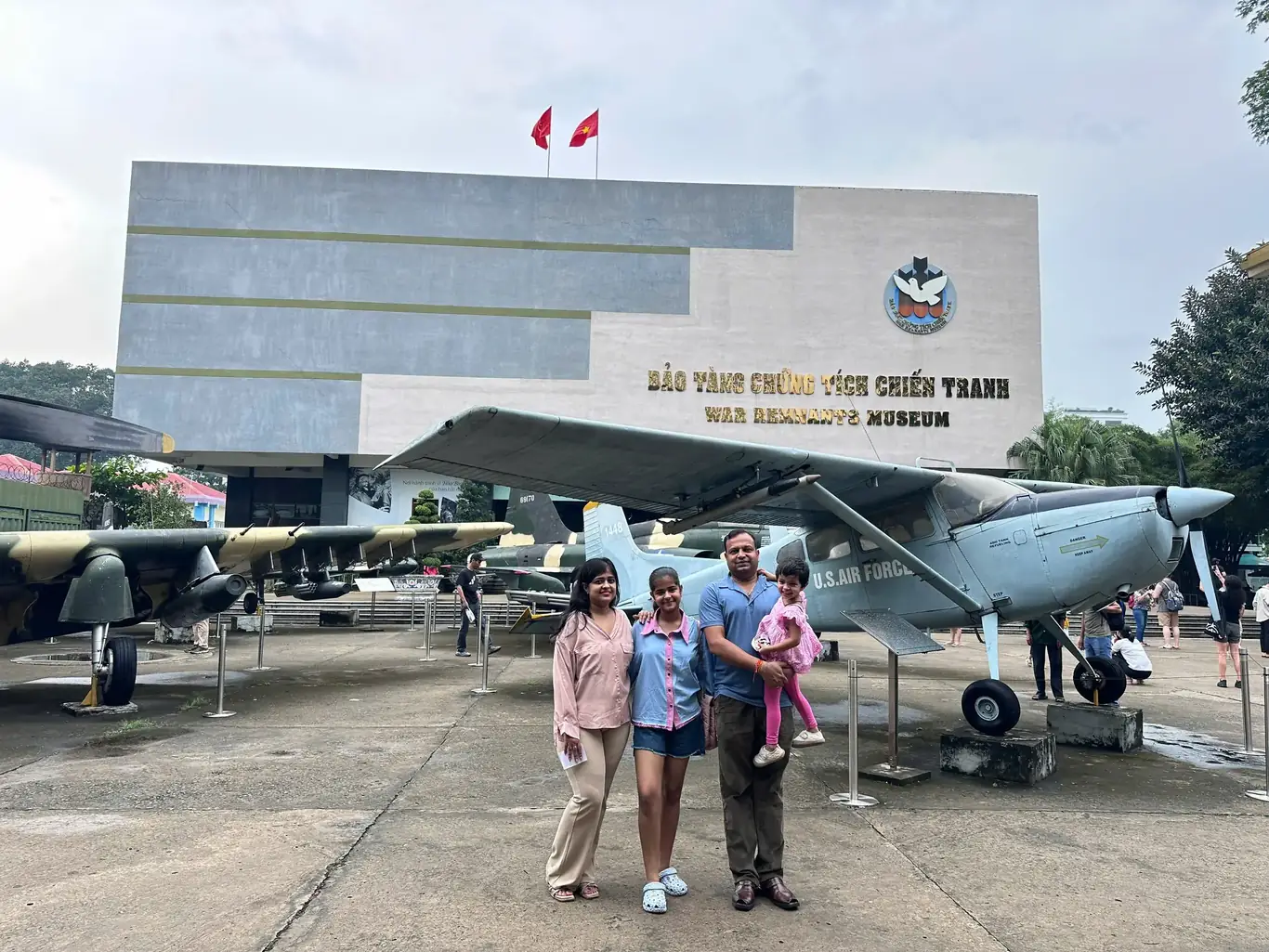 bookvietnamholiday.com family at War Remnants Museum, Ho Chi Minh City