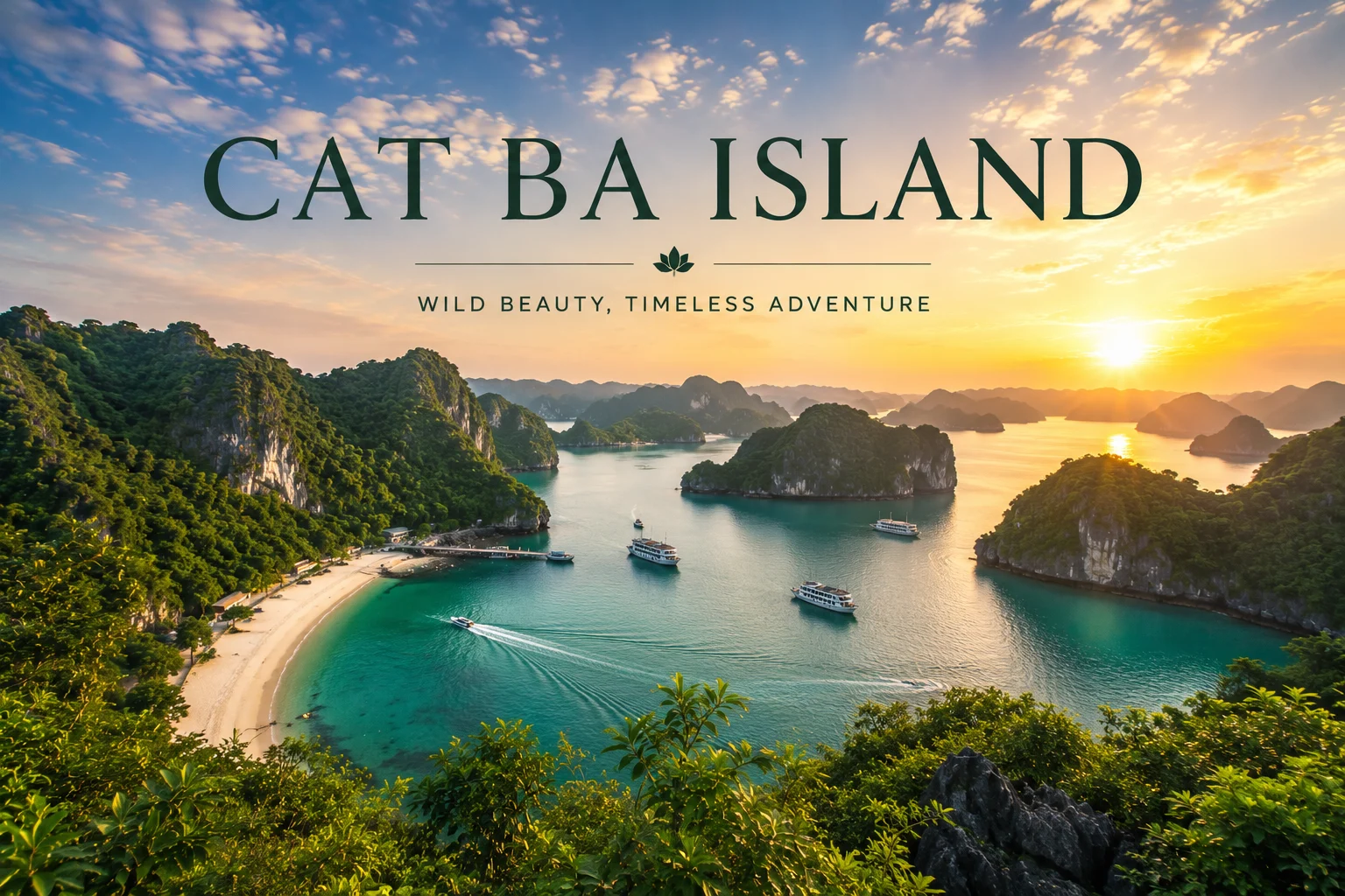Lan Ha Bay limestone karsts kayaks emerald water Cat Ba Island Vietnam