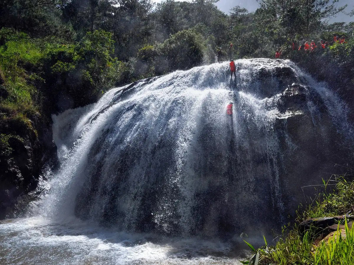 Datanla Waterfall alpine slide adventure park Da Lat Vietnam