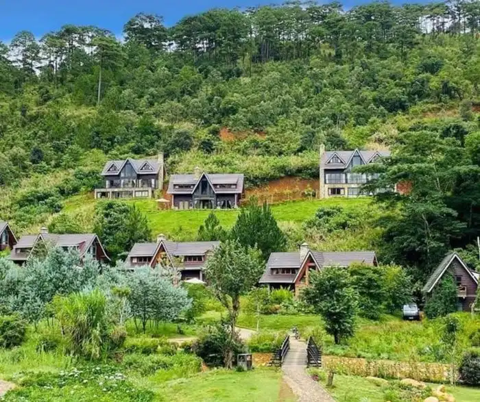 K'Ho ethnic minority village Lat traditional longhouse Da Lat Vietnam