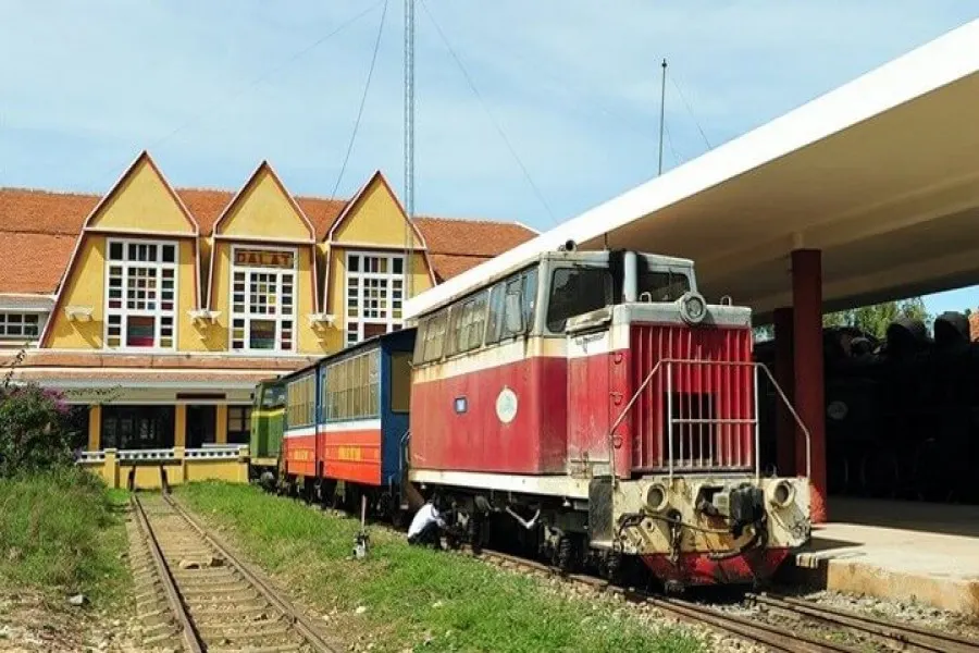 Da Lat 1932 French Art Deco railway station heritage train Vietnam