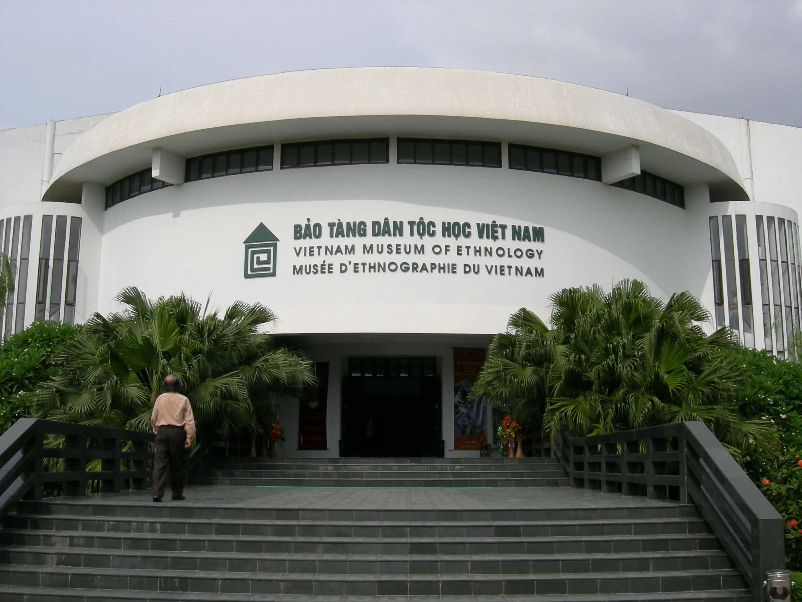 Traditional stilt house at Vietnam Museum of Ethnology Hanoi