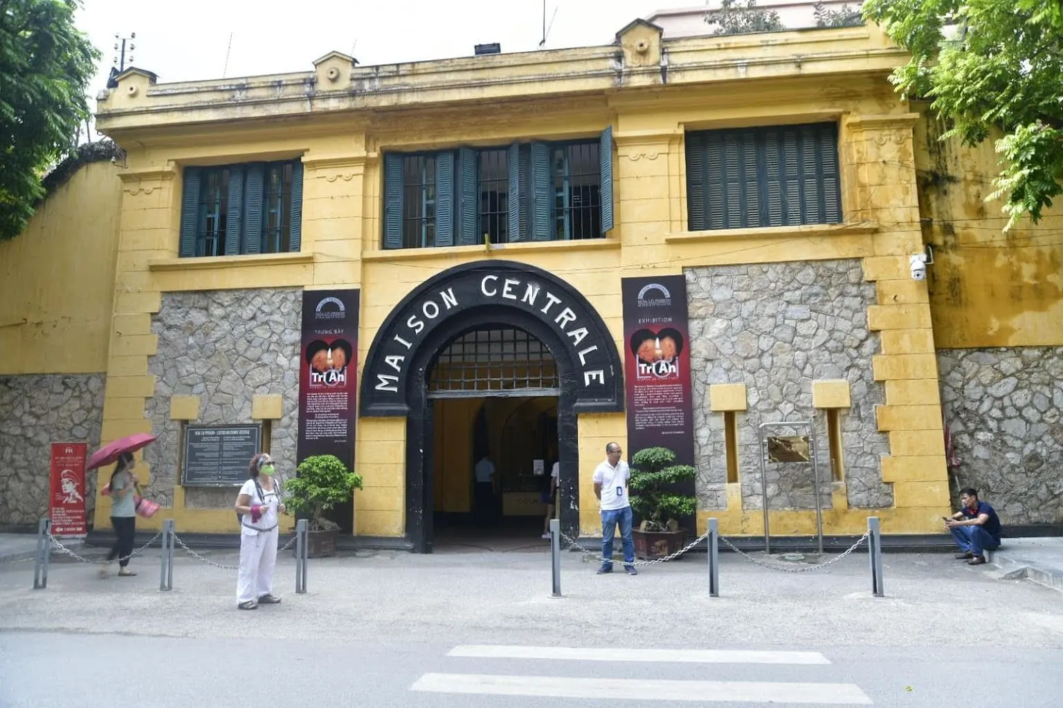 Hoa Lo Prison museum entrance Hanoi