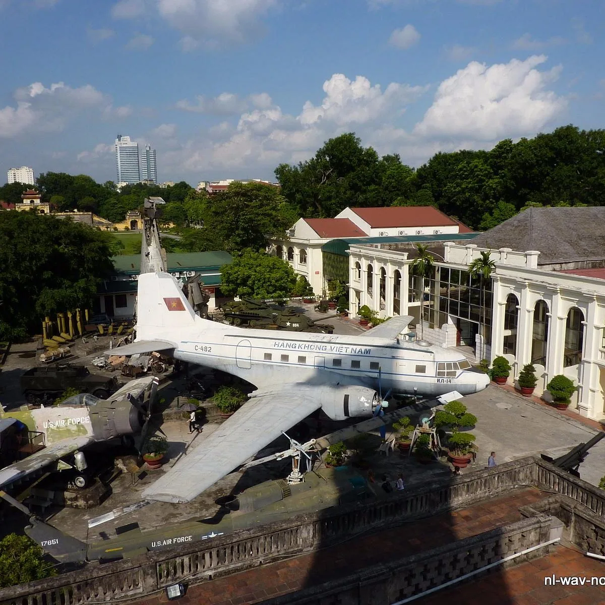 Captured American aircraft at Vietnam Military History Museum Hanoi