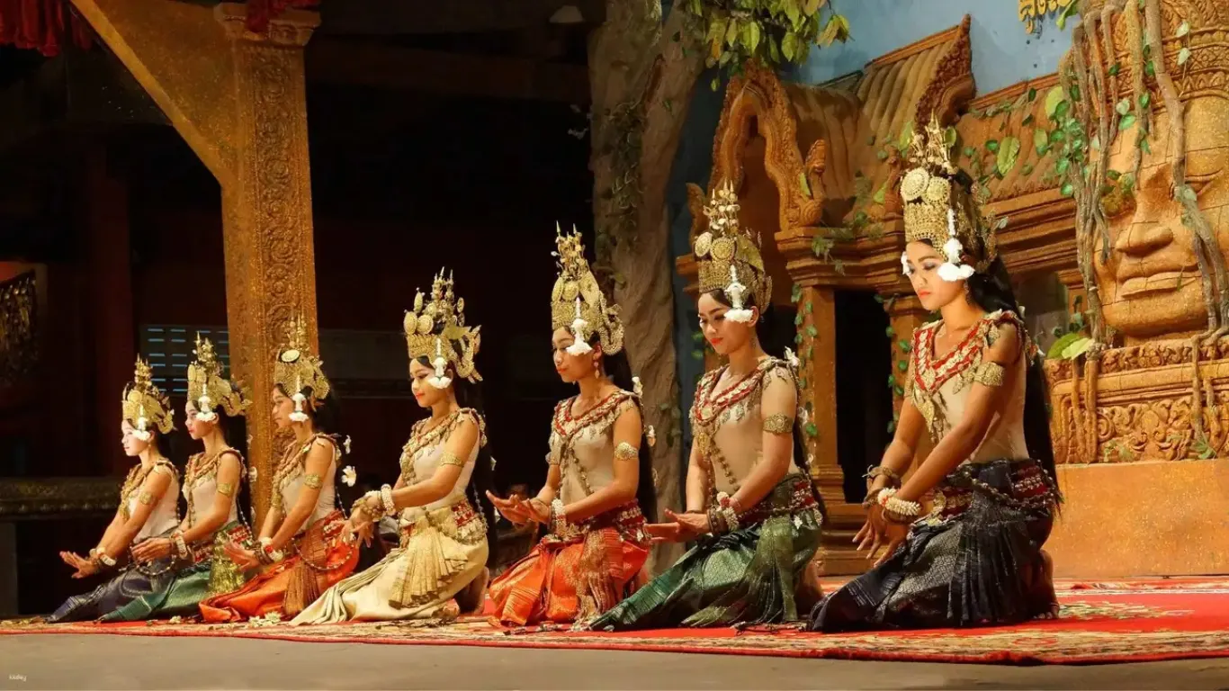 Traditional Cham apsara dance performance My Son Sanctuary Vietnam