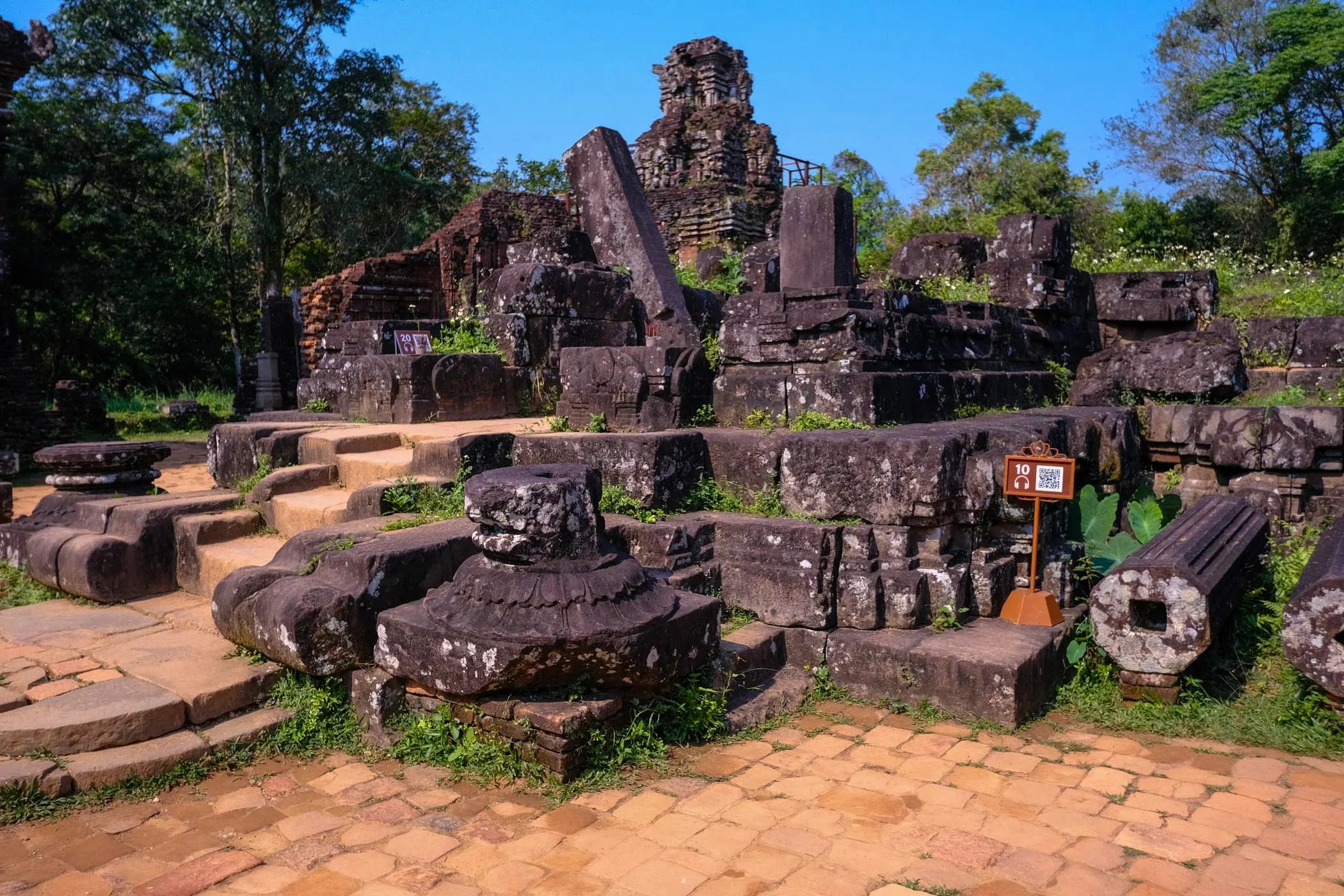 Group B main temple tower red brick Cham Hindu My Son Sanctuary Vietnam