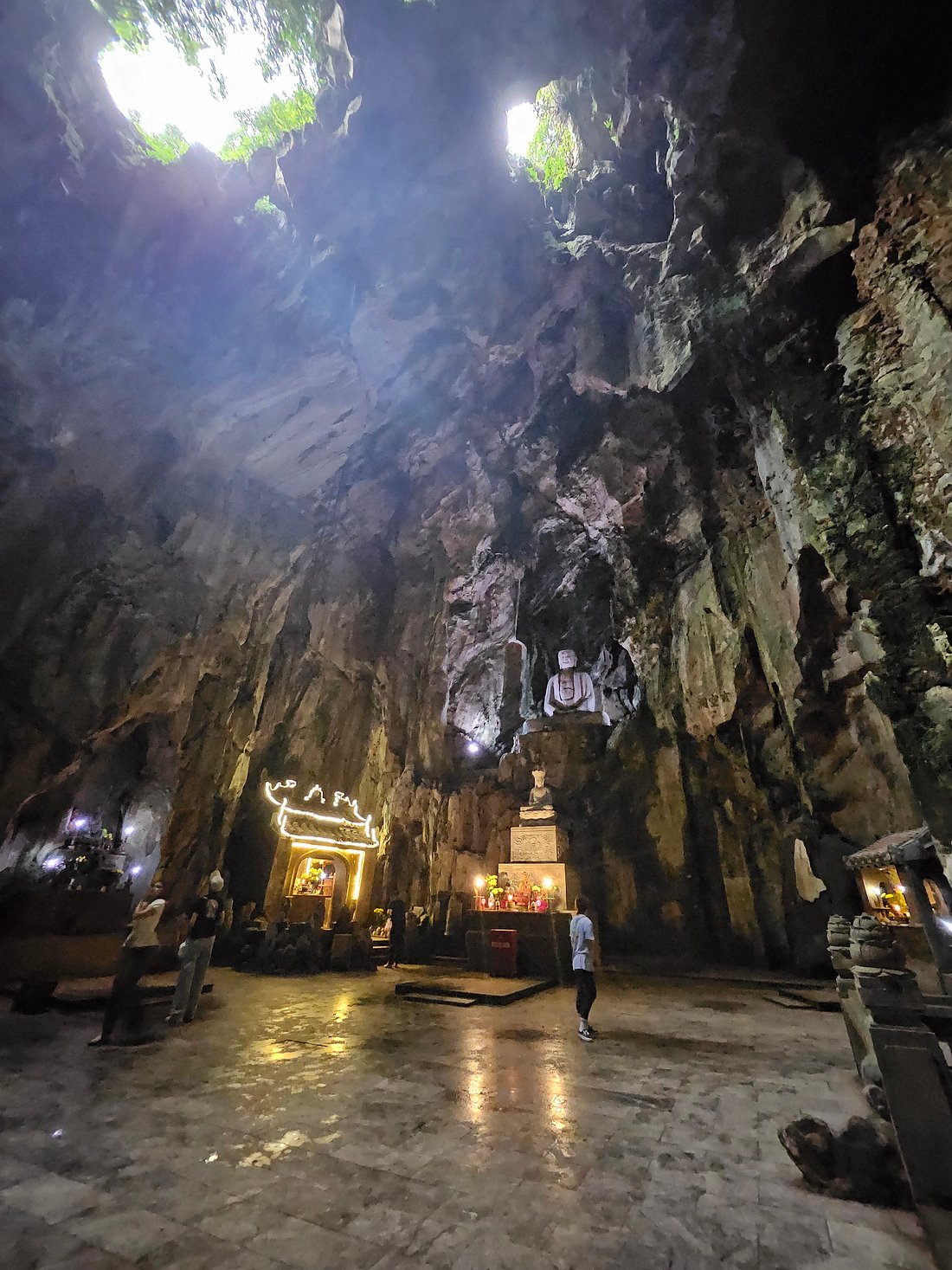 Sacred spring stone bathing tank Cham ritual My Son Sanctuary Vietnam