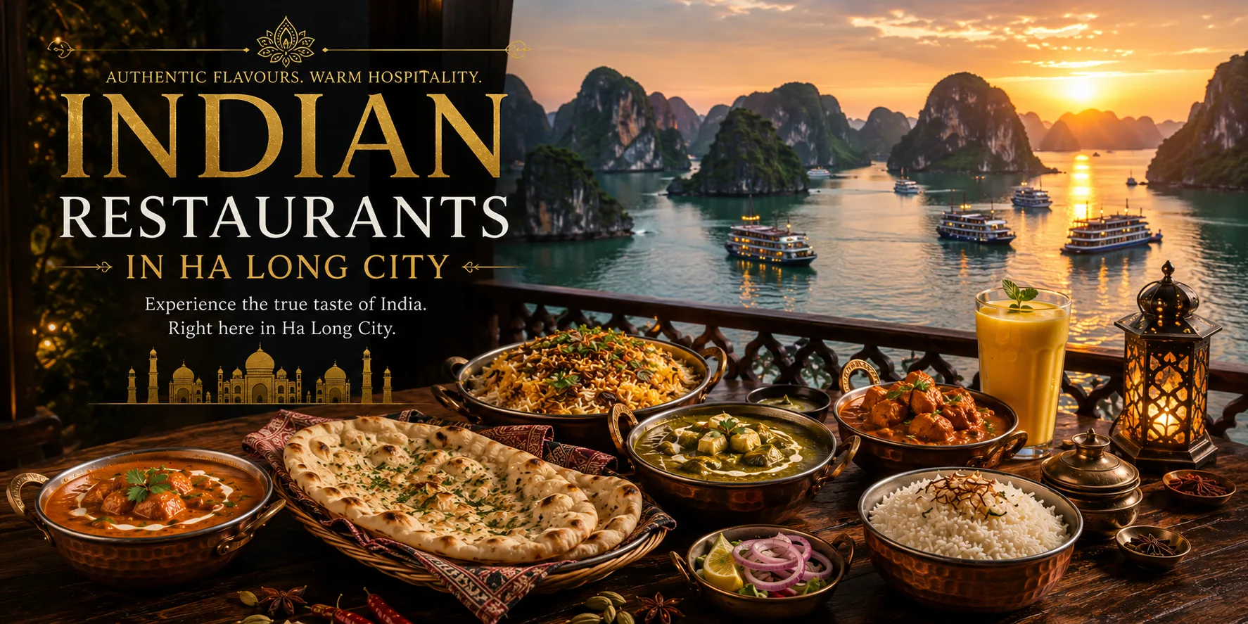 Indian restaurant in Bai Chay tourist area of Ha Long City