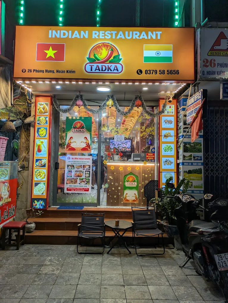 Tadka Indian Restaurant Hanoi — Phung Hung near Train Street