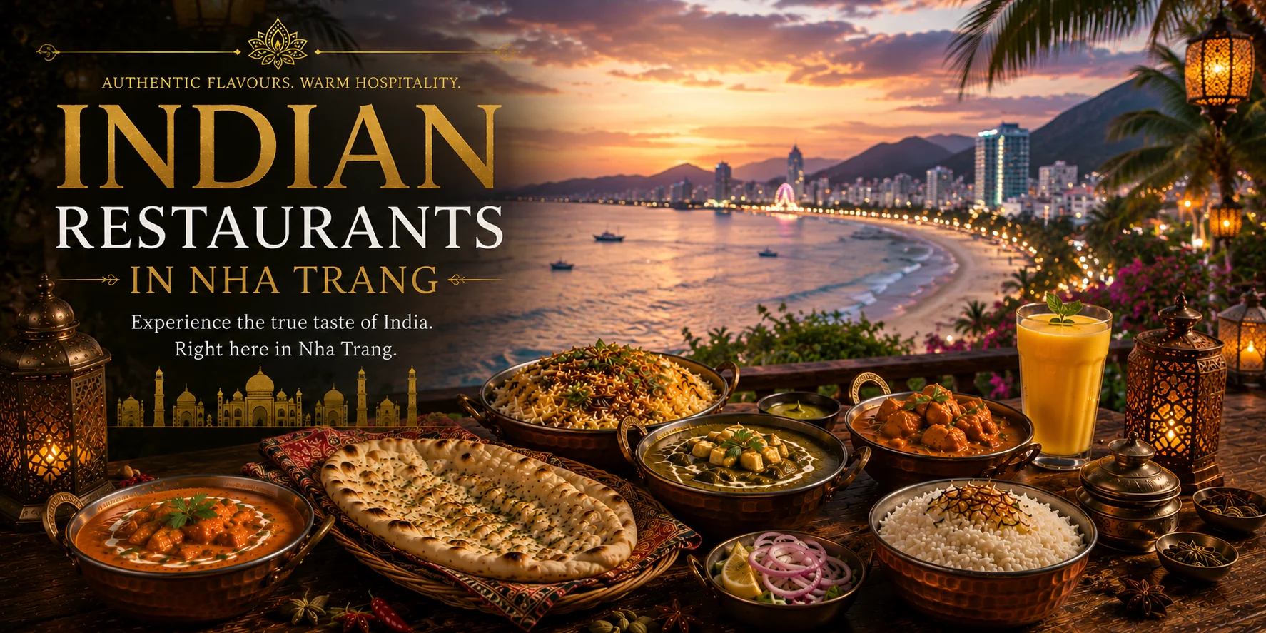 Indian restaurant on Nguyen Thien Thuat Street in Nha Trang