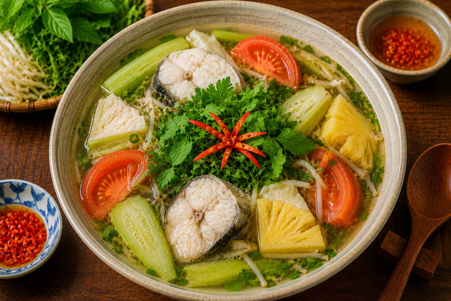 Canh Chua Kiểu Miền Bắc